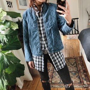 Denim quilted jacket